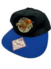 Space Jam Original Snapback Hat Bioworld Merch OFSA Adjustable Cap Black & Blue