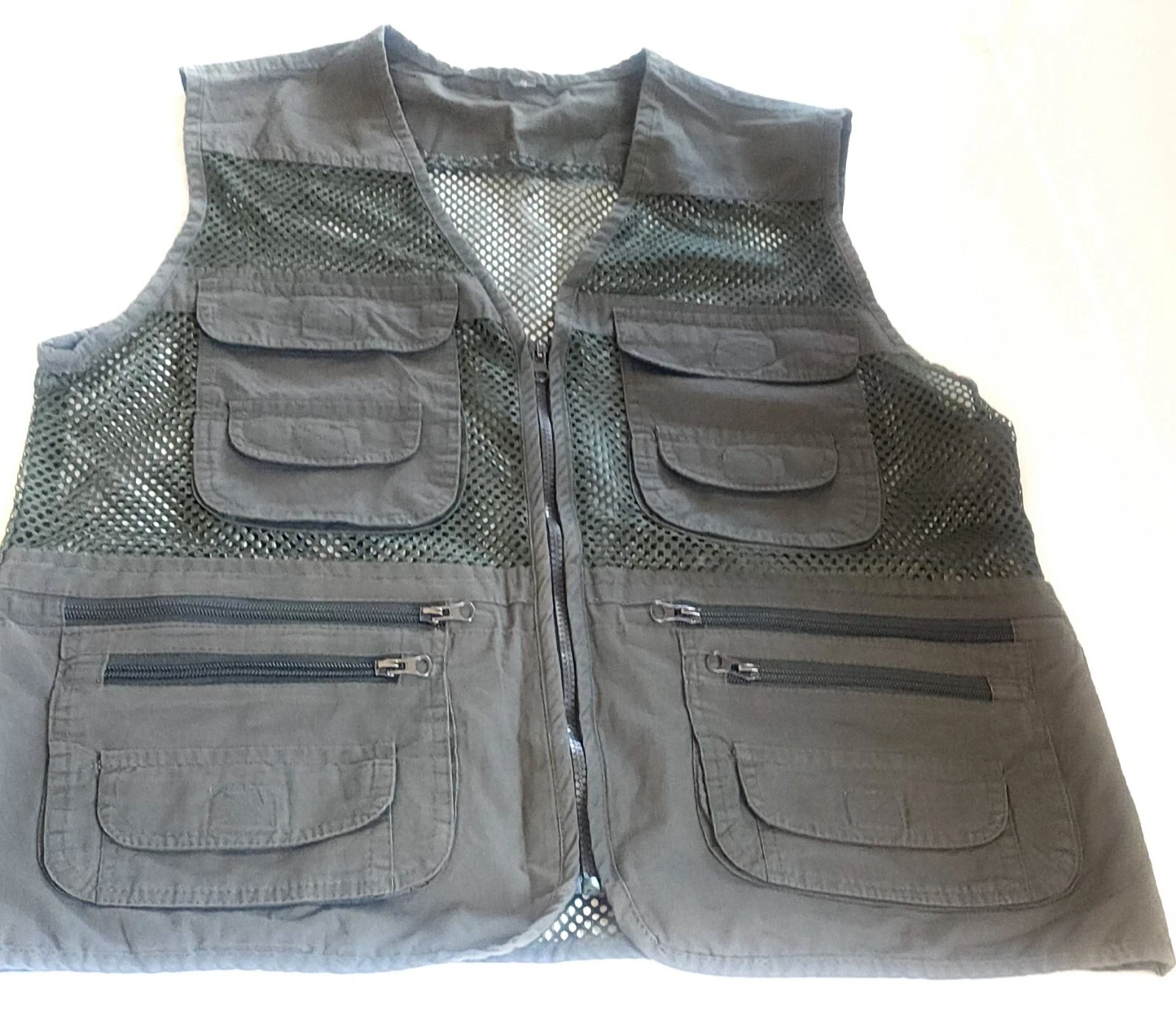 Men's Multi Pocket Fishing Vest Mesh Outdoor Photography