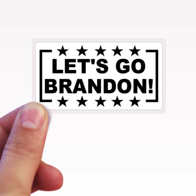 ''LETS GO BRANDON'' 25-250 Pack Stickers IMPEACH Anti Joe Biden Sucks Prank Gag