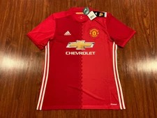 2016-17 Adidas Manchester United Men's Soccer Home Jersey Large L Man U