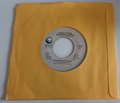 HAGAR,SHON ETC - WHITER SHADE OF PALE VINYL 45. PLAYS EXCELLENT. USA ISSUE.