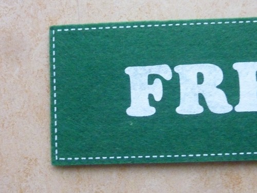 Schild Türschild Türhänger Filz FREI 27 x 8,5 cm NEU! - Bild 3 von 5