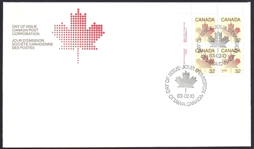 🍁Canada  #924 ULpb   "MAPLE LEAF"   Brand New  1983 First Day Cover