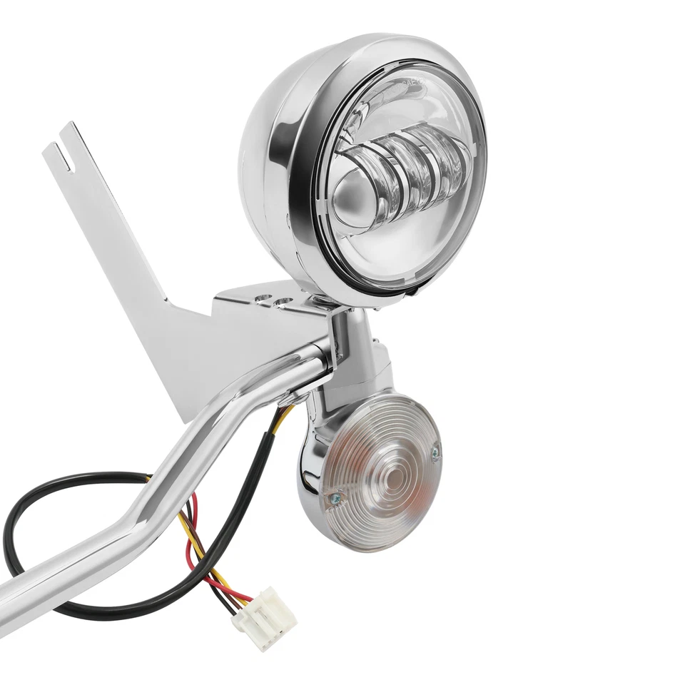 Señales de giro de paso luz antiniebla de conducción apta para Harley Road King 1994-2013 Foto 4 de 4