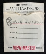 Viewmaster 3 Reels Set- Colonial Williamsburg Virginia- GAF- A 813