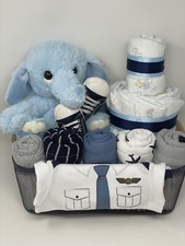 6- Piece BabyGift Basket / Baby Boy Gift/ Welcome Baby Basket/ baby shower