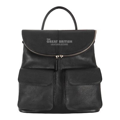 Damen Echt Leder Schulter Rucksack Tasche Top Griff Reise Daypack Handtasche