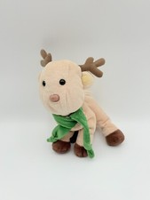 Just One Year Reindeer Plush Green Scarf Christmas Carters Stuffed Toy 99079
