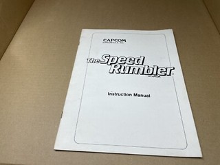 The Speed Rumbler Arcade Game Manual Original