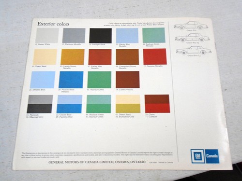 Advertising Brochure 1978 Pontiac Grand Prix SJ LJ GP Dealer Advertising - Picture 5 of 5