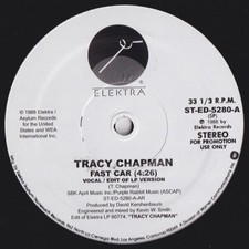 TRACY CHAPMAN Fast Car 7" Edit 12" NEW VINYL unofficial