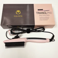 Calista TrianglPRO Triangl Pro Heated Hair Detailer Brush FLAMINGO NEW