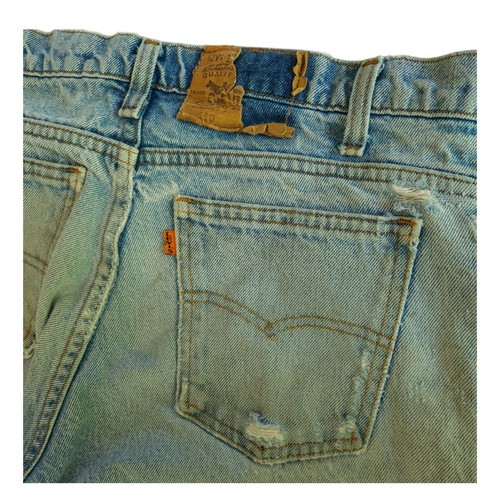 Vintage Thrashed Levi's 550 Orange Tab 33x31 Destroyed - Picture 8 of 16