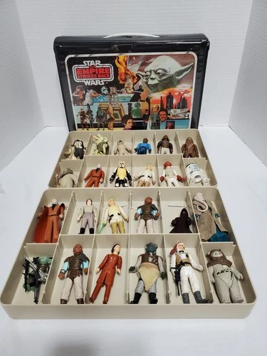 STAR WARS EMPIRE STRIKES BACK CASE 24 FIGURES WEAPONS ACCESSORIES KENNER 1980