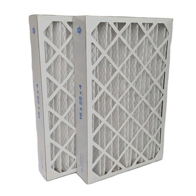 LOT OF 2 Pleated Air/Furnace Filter 16'' x 25'' x 4'' MERV 11 Electrostatic 