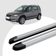 Trittbretter passend für Skoda Yeti ab 05/2009-12/2017 (Model: MAJA, Farbe: Silb