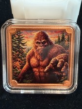 Limited Edition COLOR Bigfoot In Capsule - 1 Troy Oz .999 Fine Copper Bullion