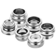 6Pcs Faucet Hose Adapter Kit for Bathroom Sink Hose Connection