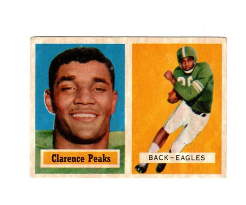 Clarence Peaks #37 1957 Topps card