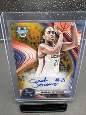 2024-25 BOWMAN BEST U SARAH STRONG Gold REFRACTOR AUTO # /50 UCONN