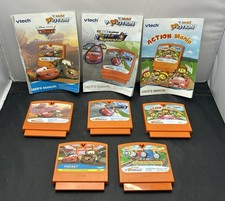 VTech V.smile V-Motion 5 Game Cartridges W User Manuals - Cars, Action Mania etc