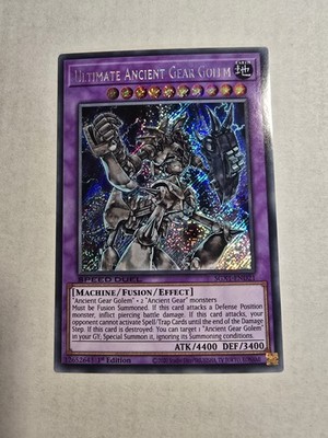 Ultimate Ancient Gear Golem (Secret Rare) SGX1-END21 Speed Duel GX: Duel Academy