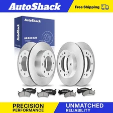 Front Rear Brake Rotors Ceramic Pads for 2001-2010 Chevy Silverado 2500 HD
