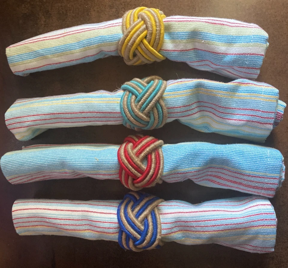 The Pioneer Woman Charming Check Stripe Table Linen Set 13pc Gingham Napkins NIP - Image 3 of 4