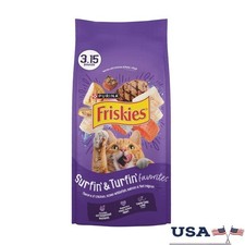 Surfin Turfin Dry Cat Food Kibble Chicken Salmon Whitefish Filet Mignon 3.15lbs 2.74 per gallon
