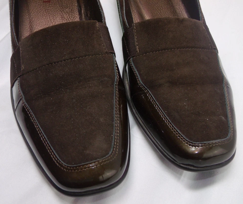 Sesto Meucci Bronce Charol Cuña Tacón Bomba Talla 9.5 M Sheila Foto 4 de 4