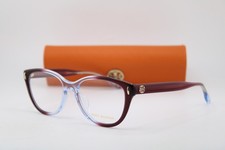 NEW TORY BURCH TY 2137U 1946 CRYSTAL BLUE BURGUNDY AUTHENTIC EYEGLASSES 53-18