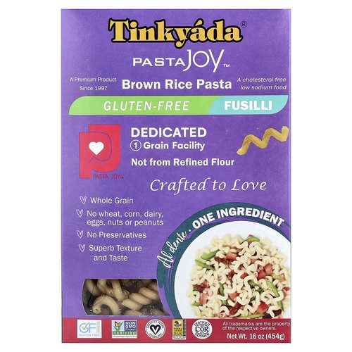 Brown Rice Pasta, Fusilli, 16 oz (454 g)