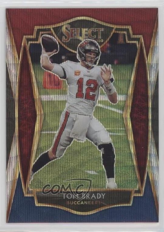 2020 Panini Select Premier Level Tri-Color Prizm 37/199 Tom Brady #101 4l3