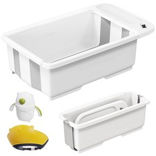 Collapsible Baby Bathtub with Smart Temperature Display, Portable Travel Bath...