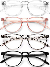 Blue Light Blocking Glasses for Women/Men - 4Pack Computer Reading/Gaming/Tv/Pho