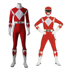 Zyuranger Red Ranger Cosplay Costume  Superhero Outfit