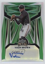 2023 Leaf Metal Auto Green Prismatic 5/5 Vaun Brown #BA-VB1 Auto n1u