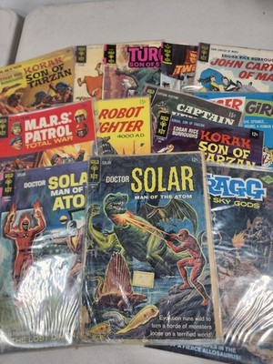 Silver And Bronze Age Comic Lot Gold Key Doctor Solar Magnus Korak Tiger Girl