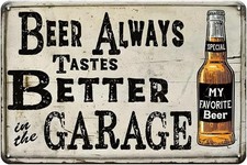 Vintage Beer for Garage Bar Retro Tin Metal Signs Home D cor 8x12