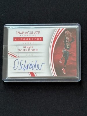 2015-16 Panini Immaculate NBA Dennis Schröder /25 Auto Atlanta Hawks *RARE*