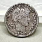 1910-P Barber Dime VF+ Original
