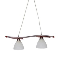 Weiß Matt Nickel Kirschrot Klassisch HäNgelampe Pendelleuchte 2X60W/E27