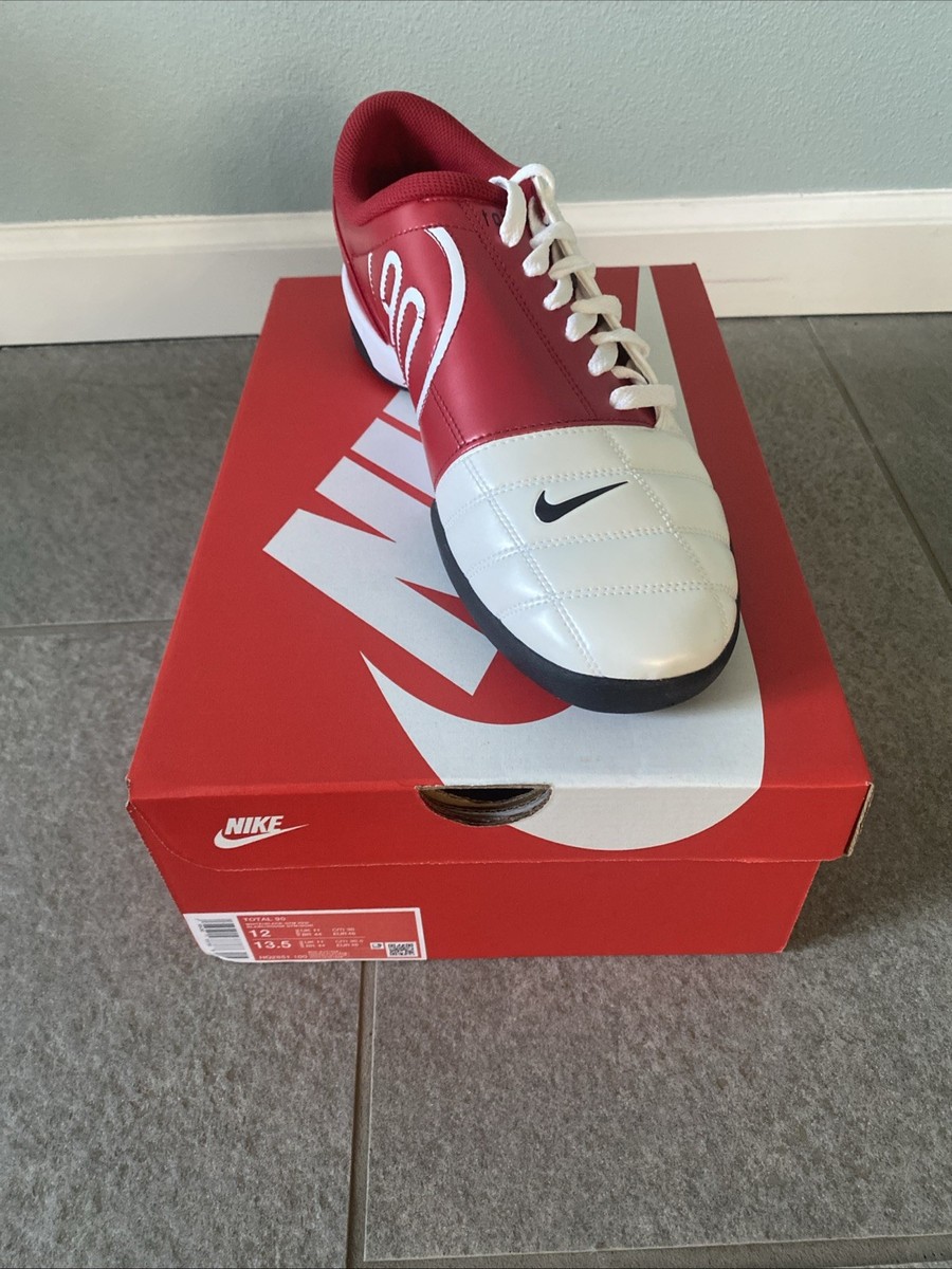 Nike Total 90 3 SP Withe Gym Red Indoor Shoes Size 12 | eBay