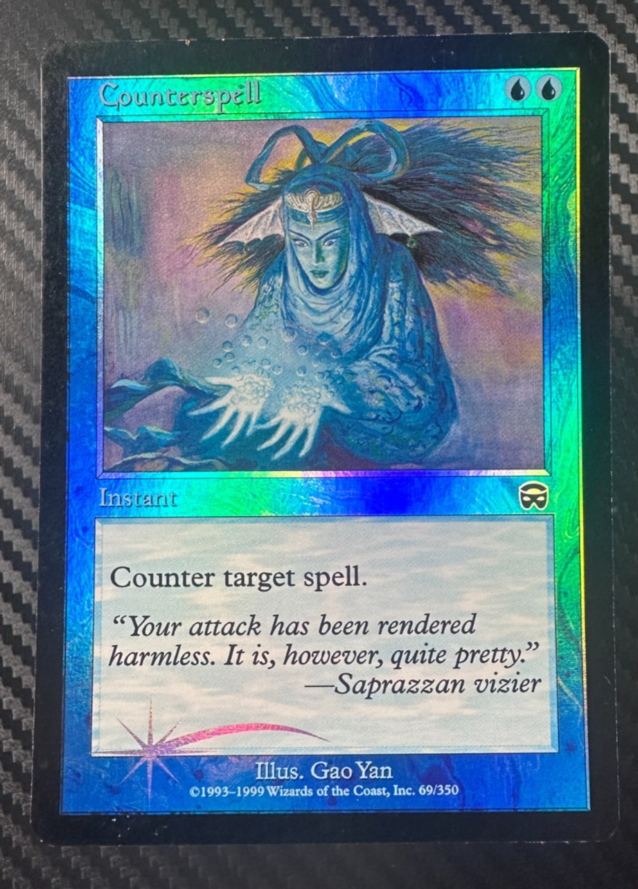 1999 MTG Mercadian Masques - COUNTERSPELL (Foil) - #69 - LP