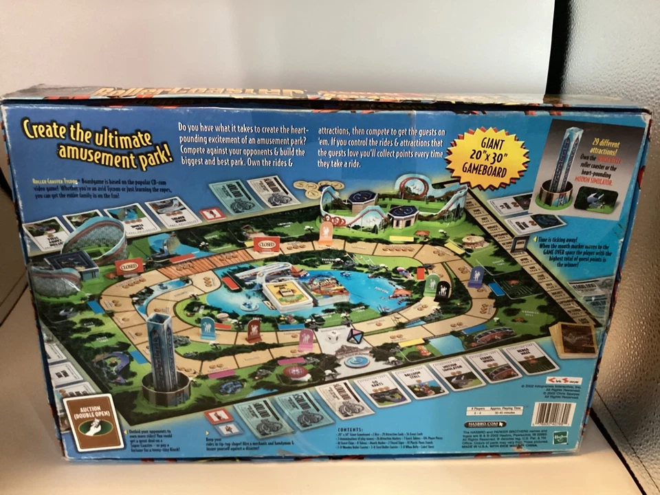 ROLLER COASTER TYCOON Board Game  - Parker Brothers **Missing Pieces** - Image 2 of 4