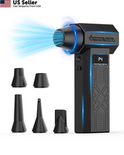 Electric Compressed Air Duster 280000RPM Cordless Keyboard Cleaner PC Camera USA