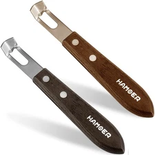 2 PACK Channel Knife Zester Stainless Steel Tip, Fruit, Vegetable Tool, Cocktail