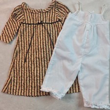 Pleasant Co Josefina Christmas Outfit Dress  Mantilla Pantalettes American Girl