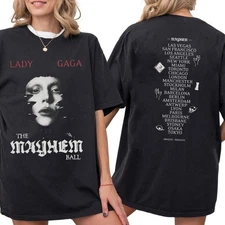 2 Sided Lady Gaga Mayhem Shirt, The Mayhem Ball Tour Fans Shirt Gift