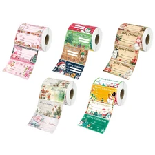 Christmas Sticker Roll Adhesive Cute Funny Self-Adhesive Decals for liberal